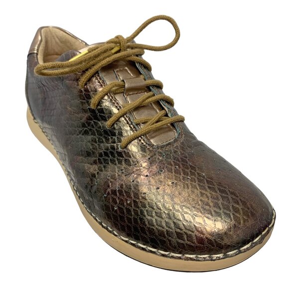 Alegria Essensce ESS-424 Metallic Textured Leather‎ Athletic Shoes - Picture 2 of 12